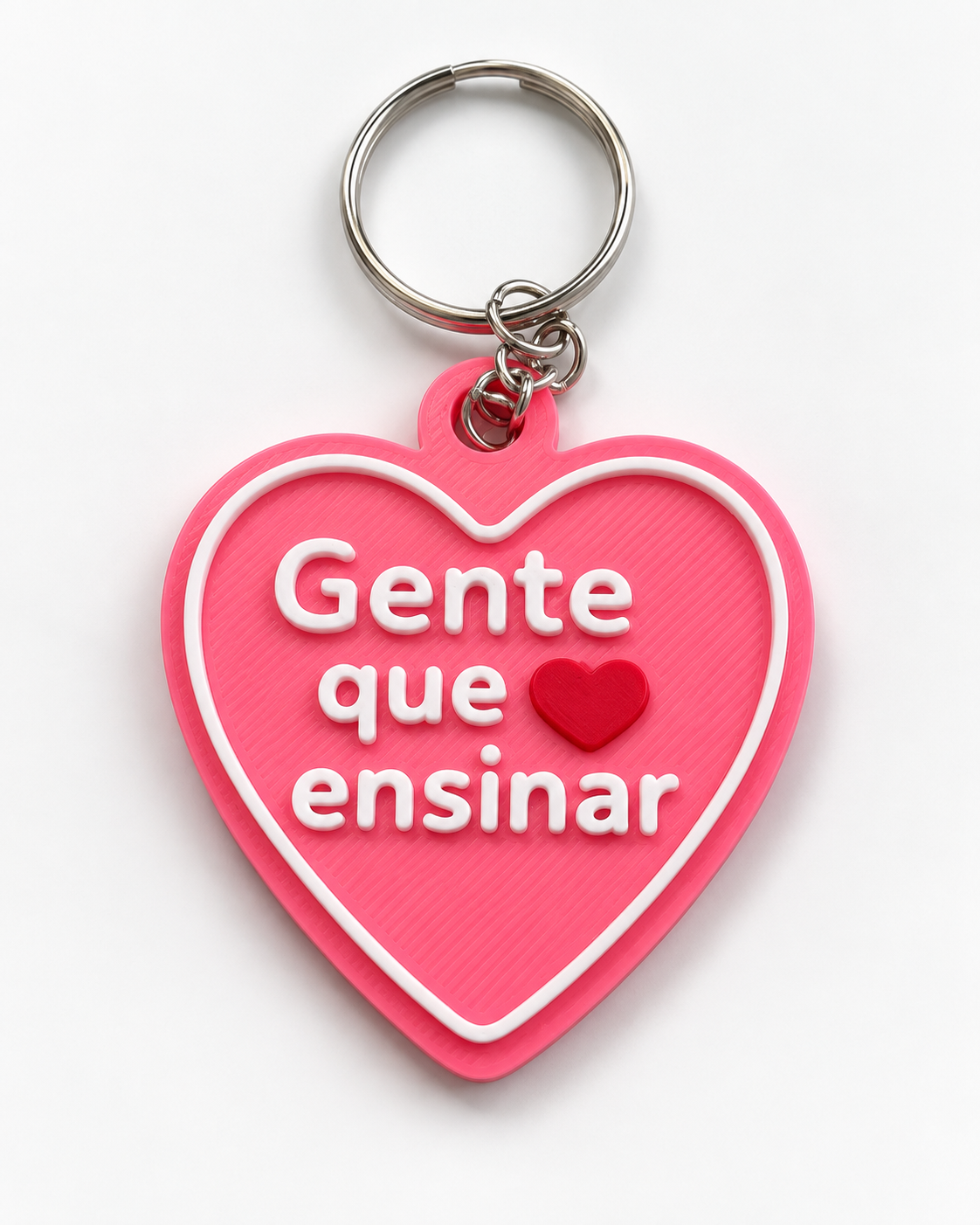 Chaveiro Coração - Gente que Ama Ensinar